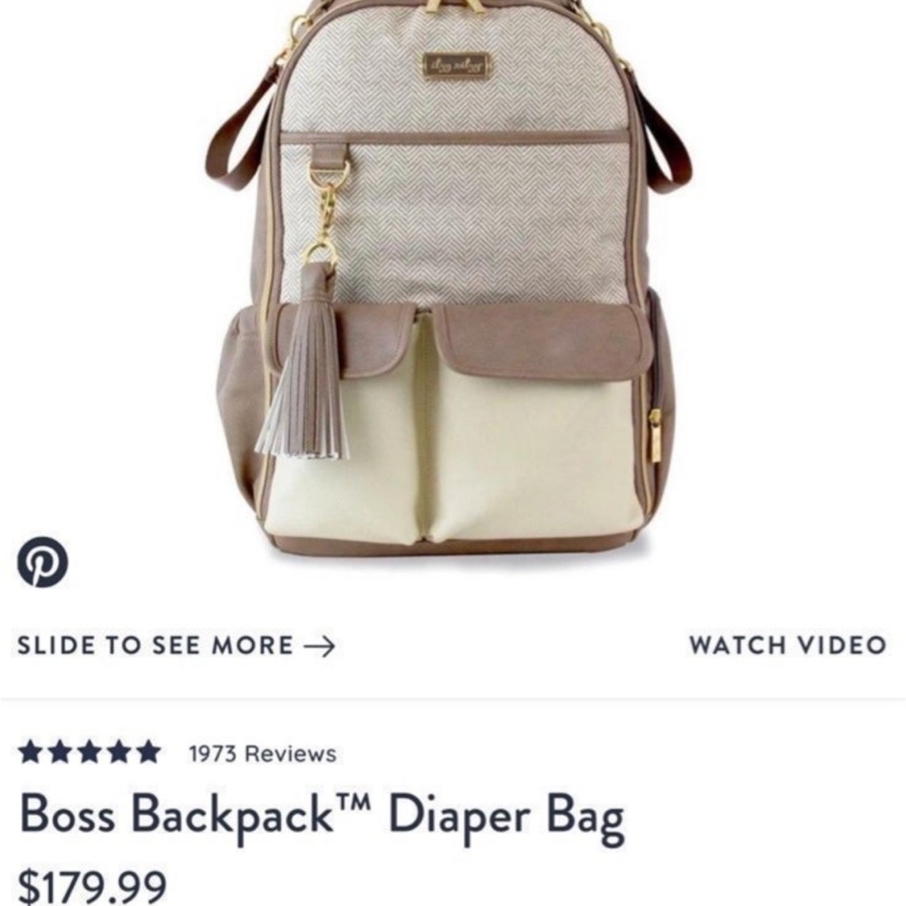 itzy ritzy boss backpack diaper bag